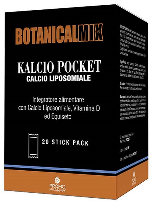 Botanicalmix Ferro Pocket Liposomiale Integratore per Carenza di Ferro 20 Stick Pack